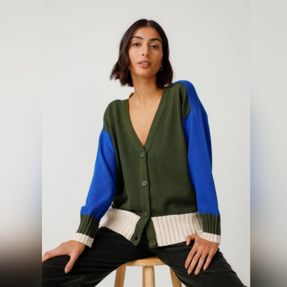 SKFK Harria Sweater, Deep Green Size 10 - Picture 1 of 8